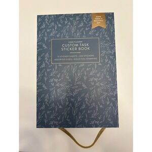 Home Planner Custom Task Sticker Book 15 Sheets 300 Stickers Gold Foil Stamping